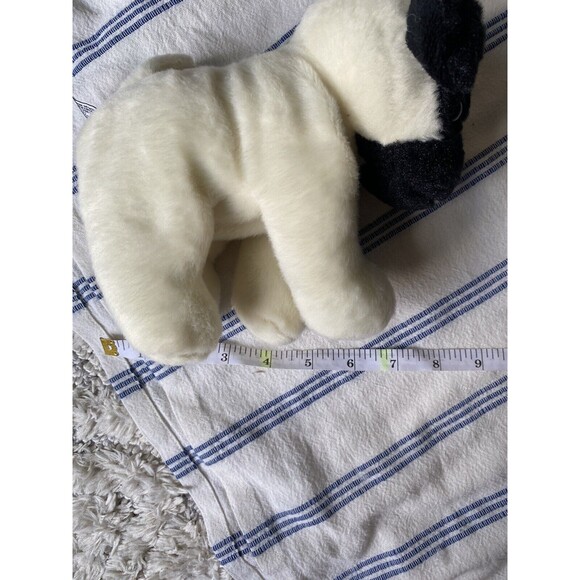 Unipak Design PUG Puppy Dog, Cream Black, Plush Stuffed Animal, 8” - Picture 6 of 7
